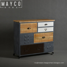 Mayco Industrial Wooden Metal Tool Trolley Storage Cabinet